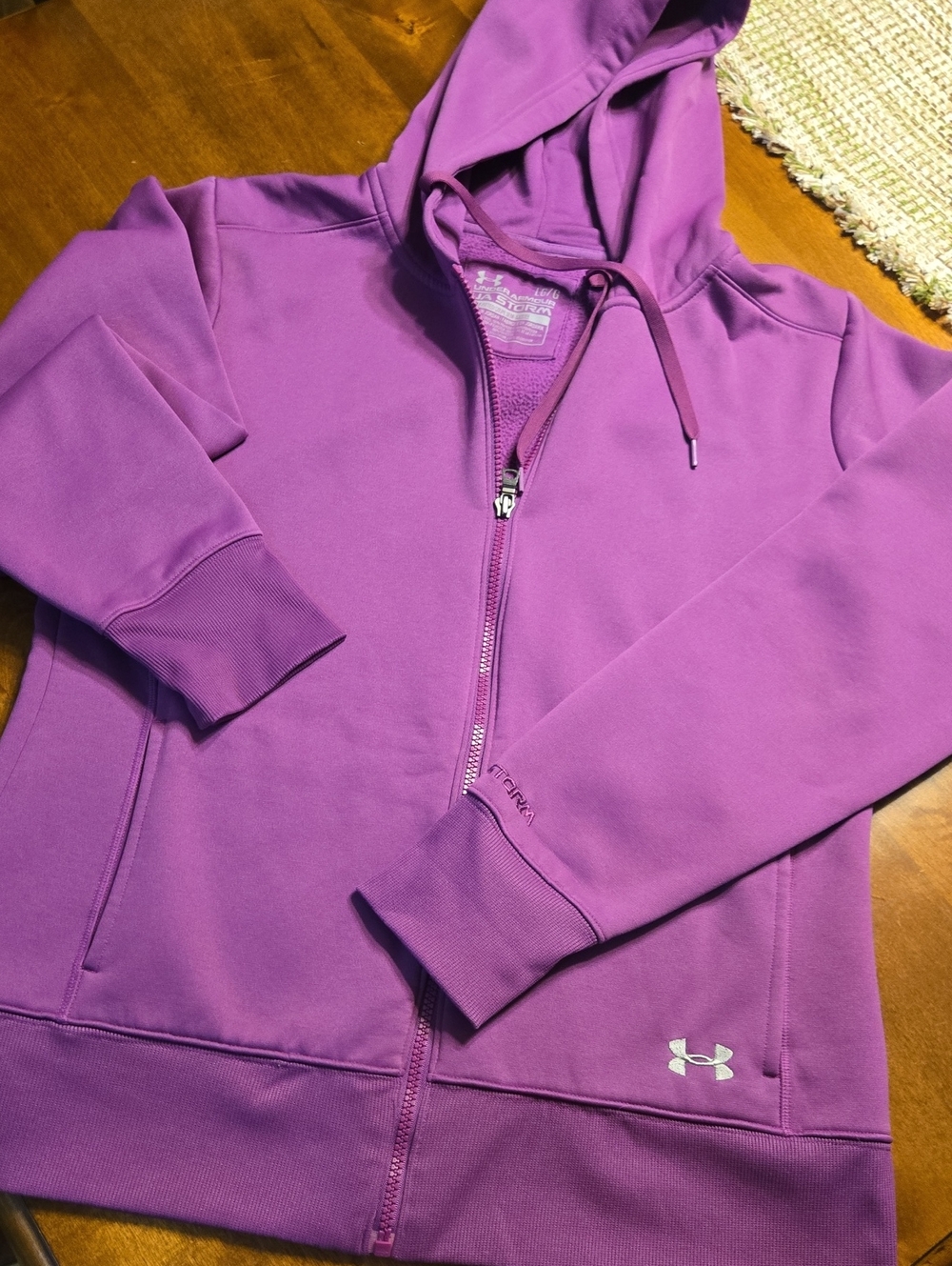 Under Armour Women's Purple Full-Zip Hoodie Jacket - Bright Purple